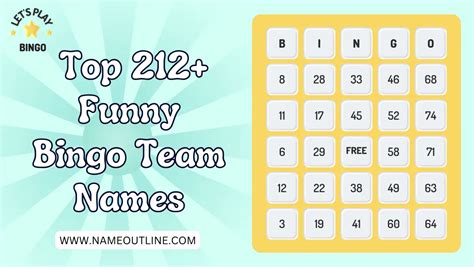 bingo names funny|funny bingo team names.